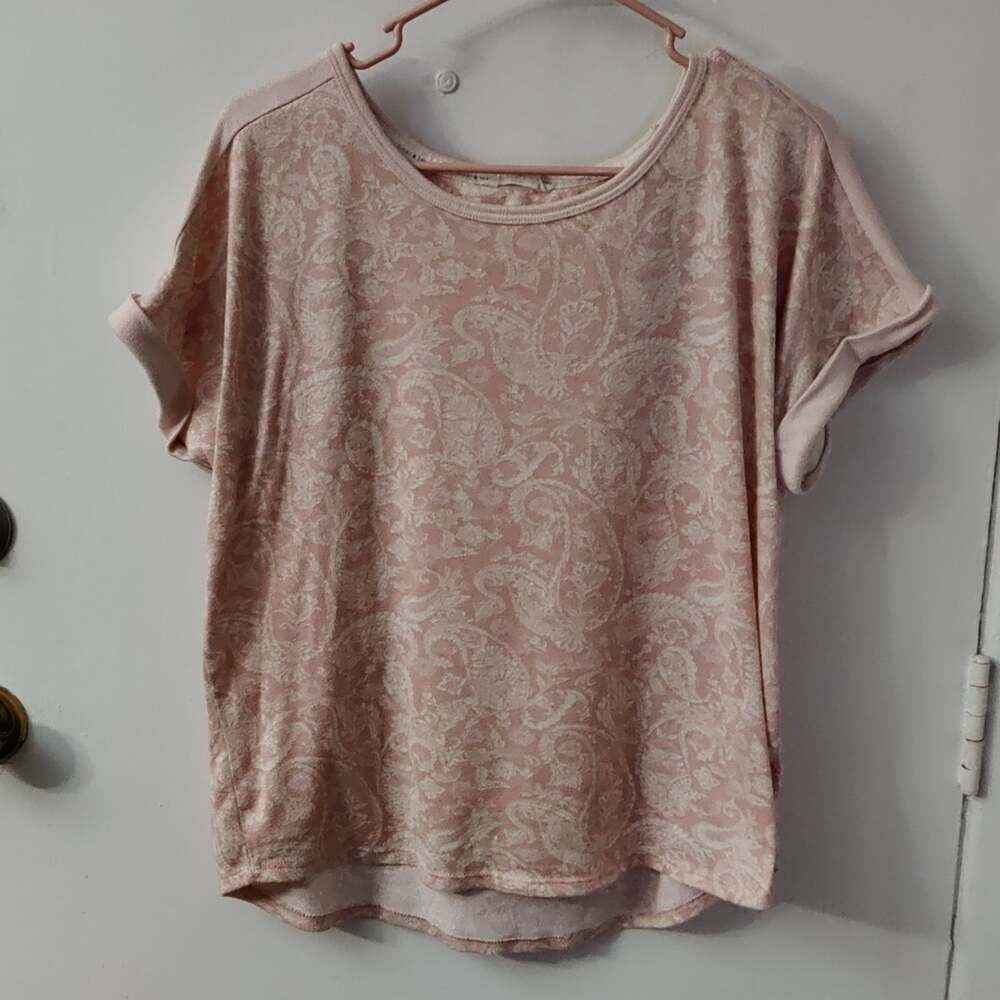 Lucky Brand Paisley Pink Pajama Set XL Soft Comfy Cozycore Loungewear Casual